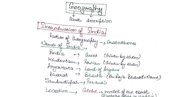 Indian Geography notes pdf in English for Civil Services