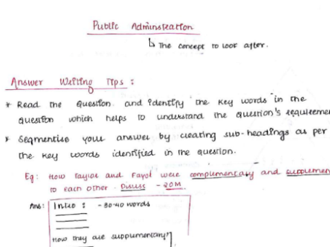 Public administration notes in English pdf for UGC NET