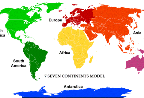 विश्व के सात महाद्वीप | Seven Continents Of The World