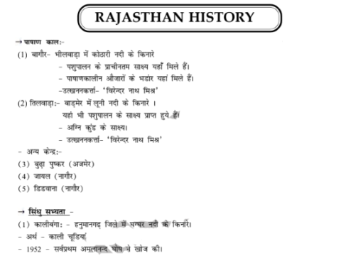 Best Springboard Academy Rajasthan History for RAJ CET CBT-2