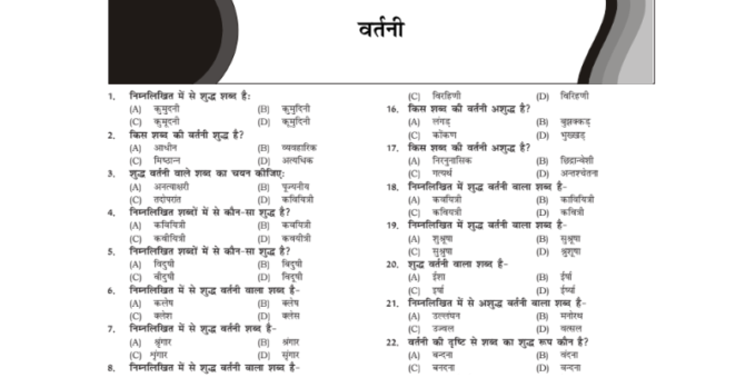 HSSC CET- Best Objective Type Hindi Grammar pdf