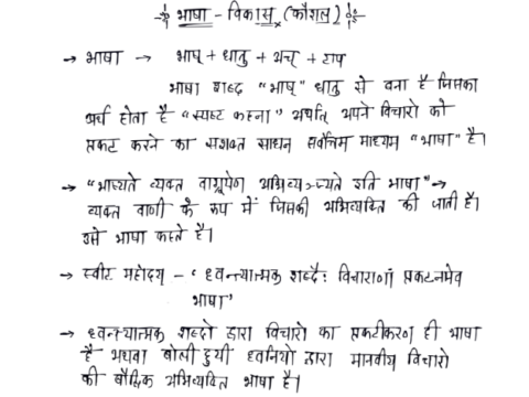 Hindi Teaching Methods- CTET NOTES PDF IN HINDI