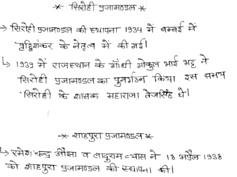 PrajaMandal movements in Rajasthan pdf in Hindi for RSSB