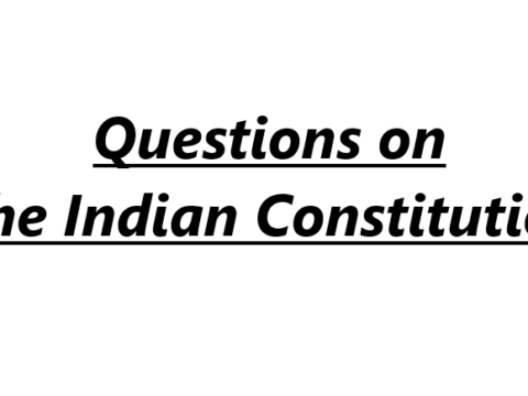 Questions on The Indian Constitution