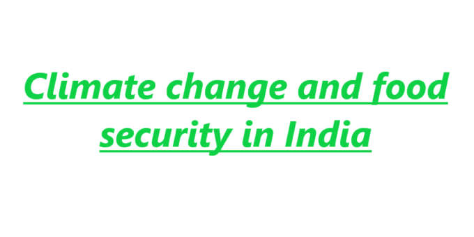 Climate change and food security in India