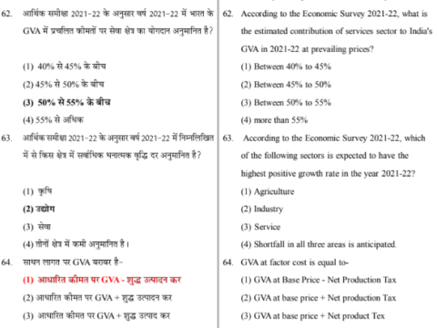 ECONOMICS Test Series 2O23 for UPSC EXAM