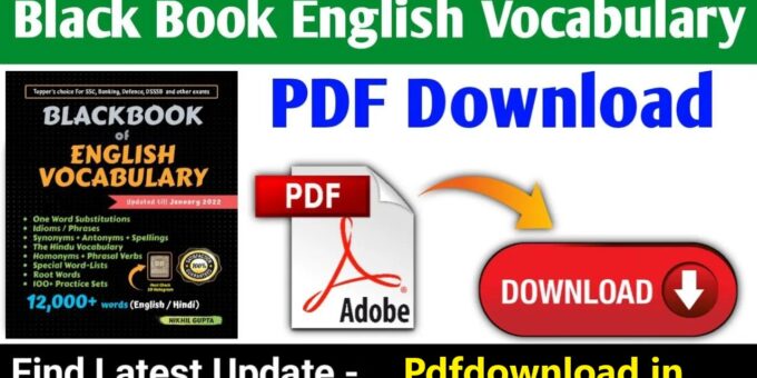 Free Black Book of English Vocabulary PDF 2023