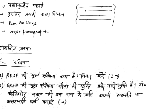 RPSC Asst Professor- Hindi literature notes