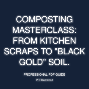 Composting Masterclass: From kitchen scraps to "black gold" soil.