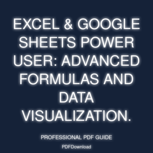 Excel & Google Sheets Power User: Advanced formulas and data visualization.