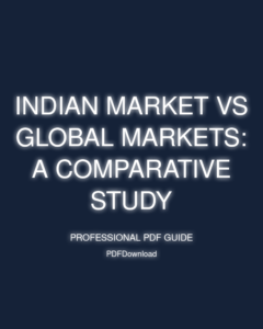 Indian Market vs Global Markets: A Comparative Study