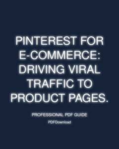 Pinterest for E-commerce: Driving viral traffic to product pages.