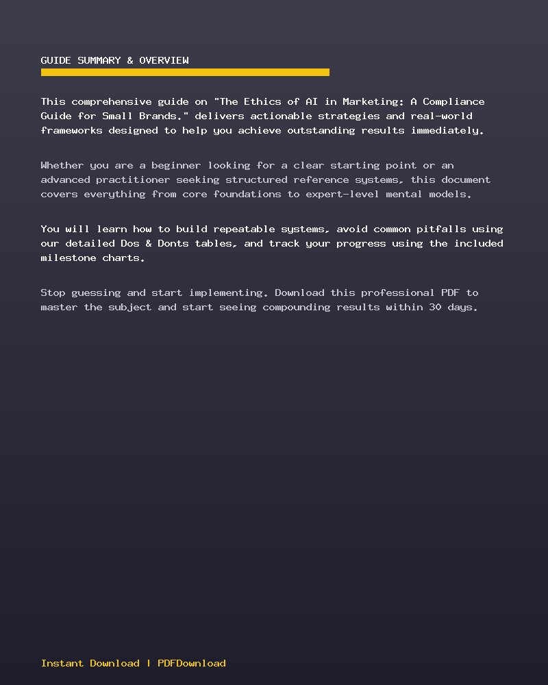 The Ethics of AI in Marketing: A Compliance Guide for Small Brands. - Image 4