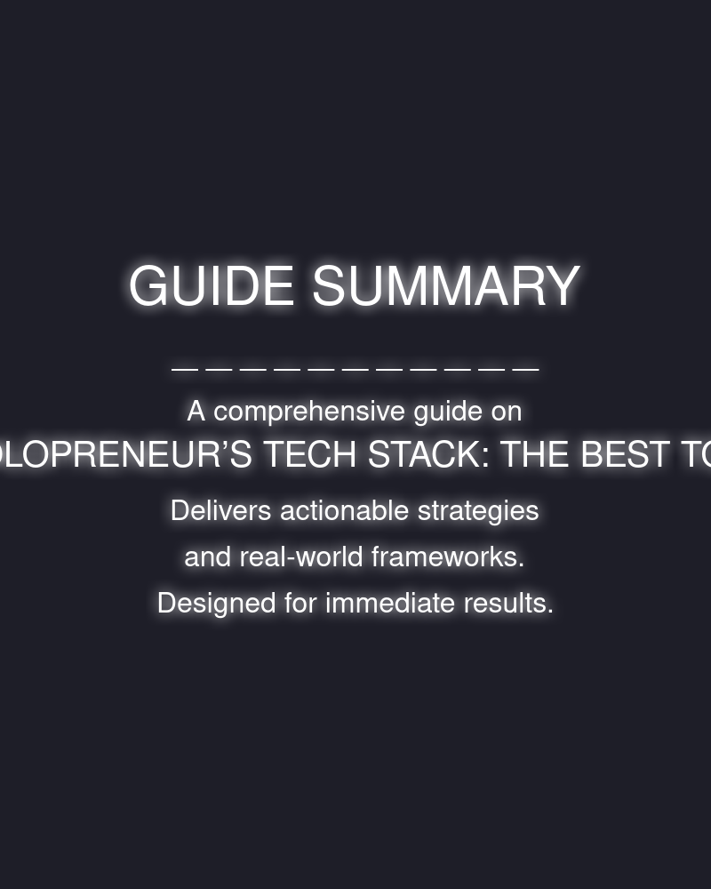 The Solopreneur’s Tech Stack: The best tools for running a 1-person business. - Image 4