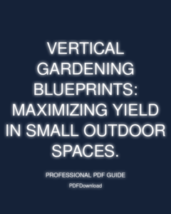 Vertical Gardening Blueprints: Maximizing yield in small outdoor spaces.